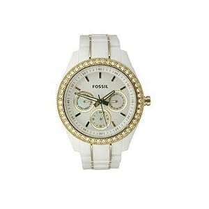 Fossil Stella White & Gold Watch