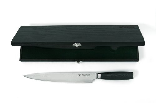 GRÄWE Damaszener Fleischmesser 10", 33 lagig mit Micartagriff - incl. Geschenkbox und ausführlicher Gebrauchs- und Pflegeanleitung