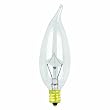 Feit Electric 40CFC/15-130 40-Watt Flame Tip Bulb with Chandelier Candelabra Base, Clear, 15 Pack
