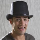 Hard Felt Black Top Hat