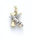 14K ANGEL INITIAL 'K' PEND. - GH16680