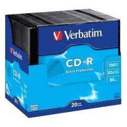 Verbatim DataLife CD-R Rohlinge 52x 700MB 20er Pack Slim Case (80 Min) Preisvergleich