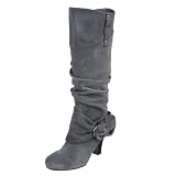 Naughty Monkey Women's Rounded Up Suede Boot