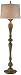 Turned Candlestick Faux Wood Floor Lamp
