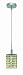 Elegant Lighting 1281D-R-R-LP/RC Mini 8-Inch High 1-Light Chandelier, Chrome Finish with Light Peridot (Light Green) Royal Cut RC Crystal