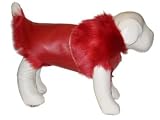 Large Black Long Hair Shearling Designer Pet Coat