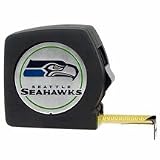 Seattle Seahawks 25-Inch Black Tape Measure