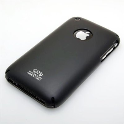 Apple iPhone 3G Soft Polycarbonate Slim fit Case -Black (Cozip Brand)