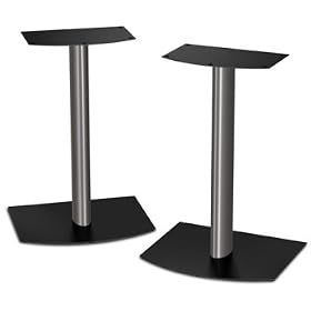 Bose FS-1 Bookshelf Speaker Floor Stands (pair) - Black and Silver