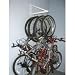 Bicycle Hanger- Stores Up To 4 Bikes (White) (11-3/4"x1-3/4"x23-3/4")