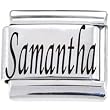 Body Candy Italian Charms Laser Nameplate - Samantha