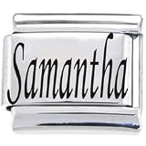 Body Candy Italian Charms Laser NAMEPLATE - Samantha
