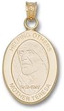 Mother Teresa In Oval Charm/Pendant -14K/10K, Stainless Steel or Gold Plated