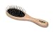 Safari Pin Small-Medium Brush for Dogs with Wood Handle