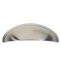 Satin Nickel Modern Crescent Drawer Pulls - Set of 4