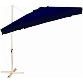 Southern Patio 10 Foot Square Double Top Offset Umbrella, Blue by Outdoor Umbrellas