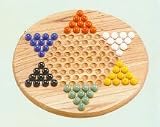 Wood Board Glass Marbles Chinese Checkers-7500