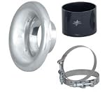 Turbonetics (10766) ASME Compressor Inlet Horn Turbo Accessories - 3.00 Inlet, Polished