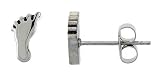 Small Surgical Steel Footprint Stud Earrings