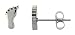 Small Surgical Steel Footprint Stud Earrings