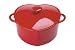 Innova Color Cast 3-Quart Heart Casserole, Red
