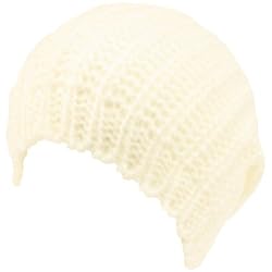 Winter Soft Warm Ribbed Ski Beanie Skull Knit Hat Ivory