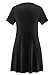 Women's Tunic Tops for Leggings Short Sleeve T-Shirt Dress Summer Loose Fit Casual Tops V-Neck
