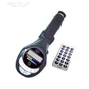 In Car 4-in-1 WMA/MP3 Wireless Modulator/FM transmitter for SD Card, USB Pen (Flash) drive and MP3 players (like iPod). Black with Remote Control.