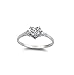 Heart Cubic Zirconia Ring Sterling Silver 925 (Sizes 3-15)