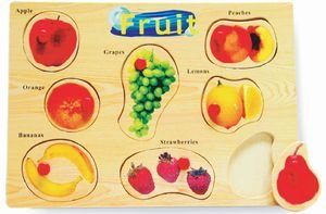 Fruit Pegged Wooden Children's Puzzle