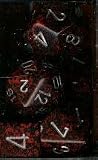 Chessex Dice: Polyhedral 7-Die Speckled Dice Set - Silver Volcano (Out of Print - Color No Longer in Production)