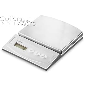 Salter 1020 Electronic Kitchen Scale With Aquatronic Feature - Stainless Steel