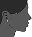 Areke Women's Stainless Steel Round Clear Cubic Zirconia Diamond Rhinestone Stud Earring (6 Pairs)