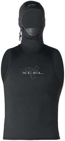 Xcel PolyPro Hooded Scuba Dive Vest (Black, Medium)