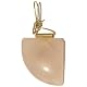 Rose Quartz Pendant 04 Pink Slice Slab Gold Wire Wrap Crystal Stone Gem 2