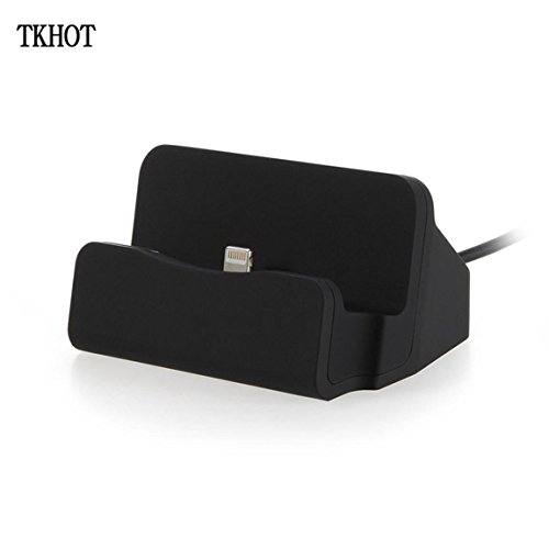 TKHOT Charger Docking Stand Station Cradle Charging Sync Dock for iPhone 6 6S 6Plus 5S 5 5C 5se (black)