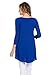Frumos Womens 3/4 Sleeve Comfy V-Neck Tunic Top