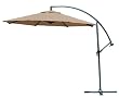 Coolaroo 10 Foot Round Cantilever Freestanding Patio Umbrella, Mocha
