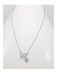 CZ Necklace In 92.5 Sterling Silver