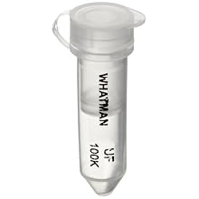 Whatman 6835-1101 Polysulfone VectaSpin Micro Centrifuge Tube Filter, 400 microliter Capacity, 100K NMWL (Pack of 100)