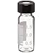 Wheaton Borosilicate Glass Writing Patch Vial with PTFE Lined ABC Screw Cap