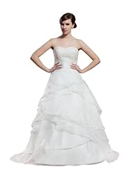 A-line Strapless Sweetheart Spring Fall Beaded Ruched Applique Satin Floor Length  Dress