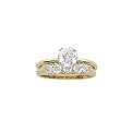 Cubic Zirconia Wedding Ring Set