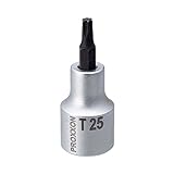 プロクソン(PROXXON) トルクスビットソケット 1/2" ショート(55mm) T25 No.83489
