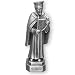 Fine Pewter Saint David 3.5-inch Statue and Prayer Card