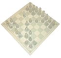 Large glass chess set
