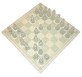 Large glass chess set