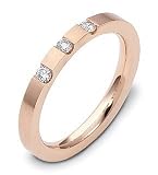 14 Karat Rose Gold Stackable Diamond Band Ring
