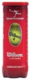 Wilson Yellow Championship Regular Duty Tennis Balls