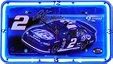 : Nascar #2 Rusty Wallace Neon License Plate Wall Clock